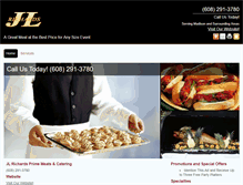 Tablet Screenshot of madison-caterers.com